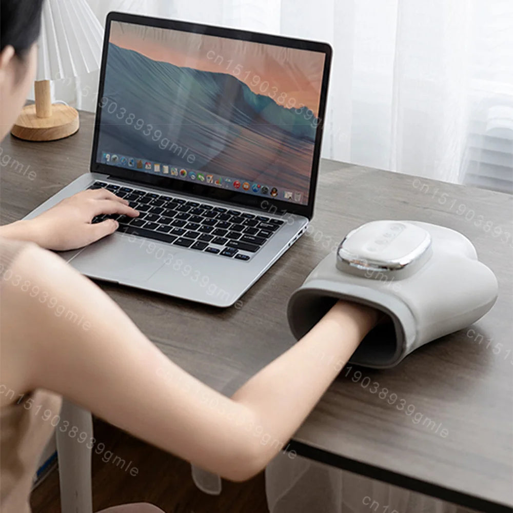 Masseur de Main Électrique Sans Fil - Massage Paume et Doigts par Pétrissage Réglable