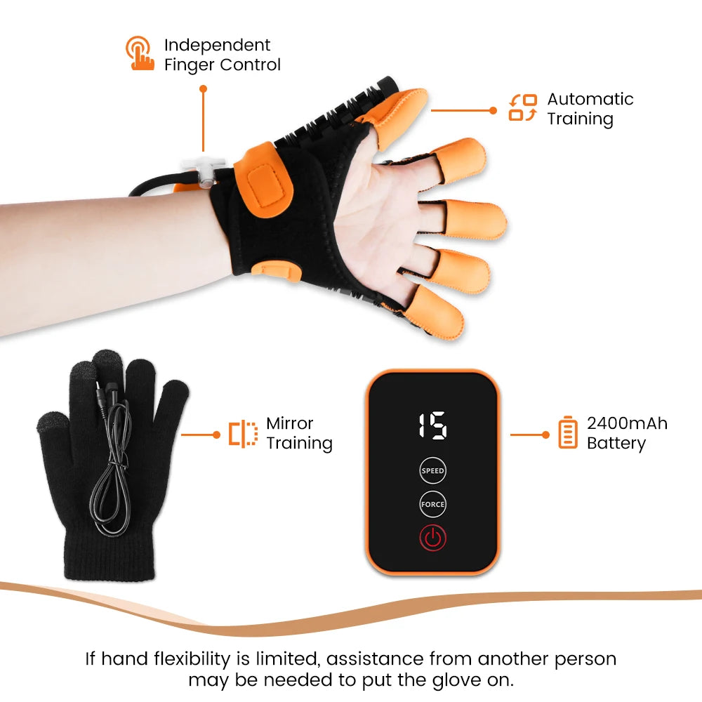 Gants de Rééducation Robotisés pour Main - Thérapie Hémiplégie et Récupération AVC