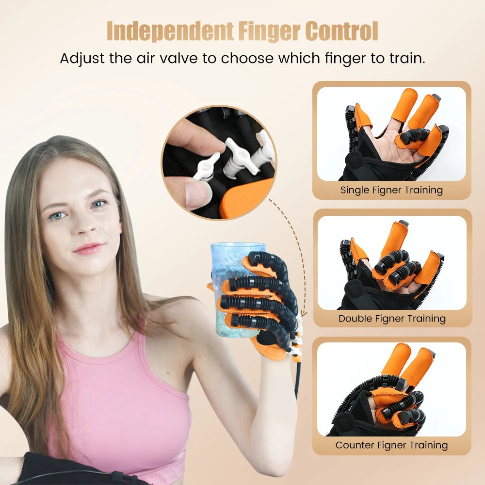 Gants de Rééducation Robotisés pour Main - Thérapie Hémiplégie et Récupération AVC