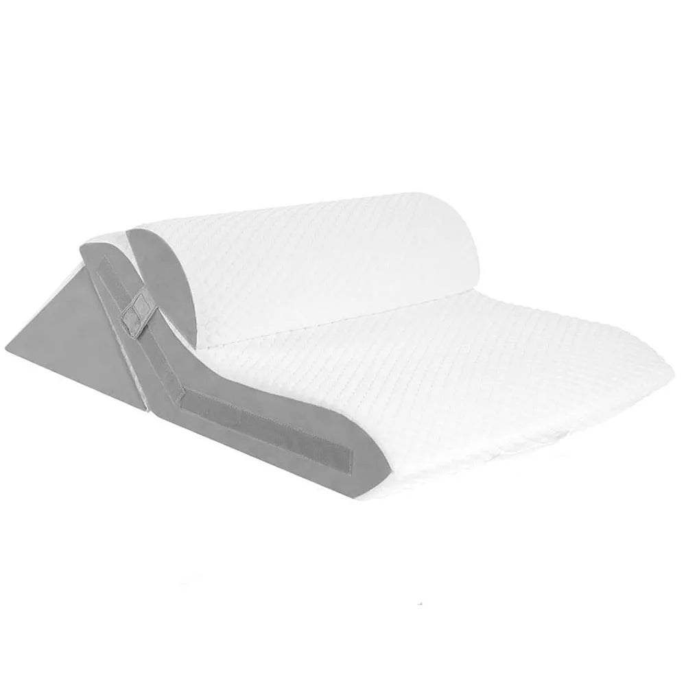 Coussin Triangulaire Orthopédique 3 Pièces - Oreiller Réglable Anti-Ronflement Reflux et Récupération Post-Opératoire