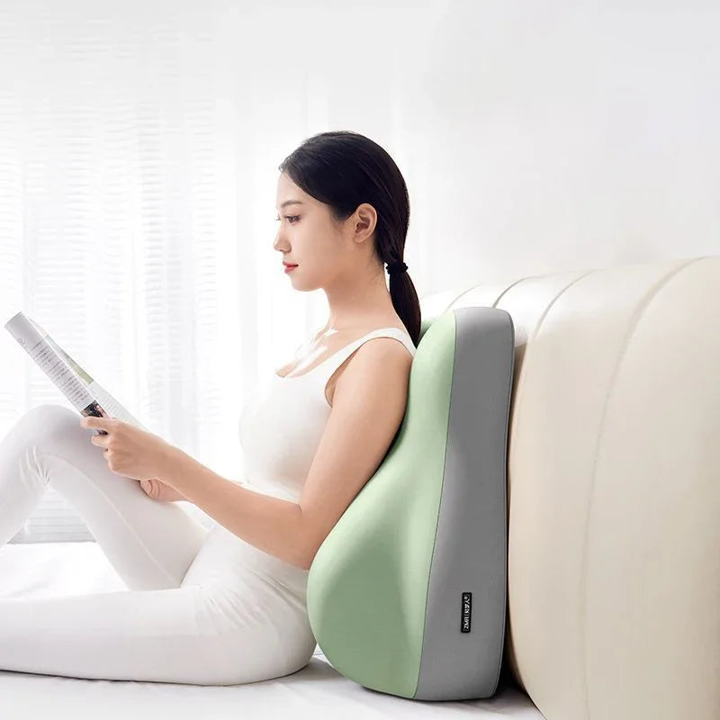 Coussin Ergonomique Multifonction Vert - Oreiller Mémoire de Forme pour Lit et Canapé